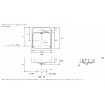 Kohler K-98930X-1-0 FOREFRONT 18吋 半崁式浴室面盆 - 極簡內斂，單孔設計